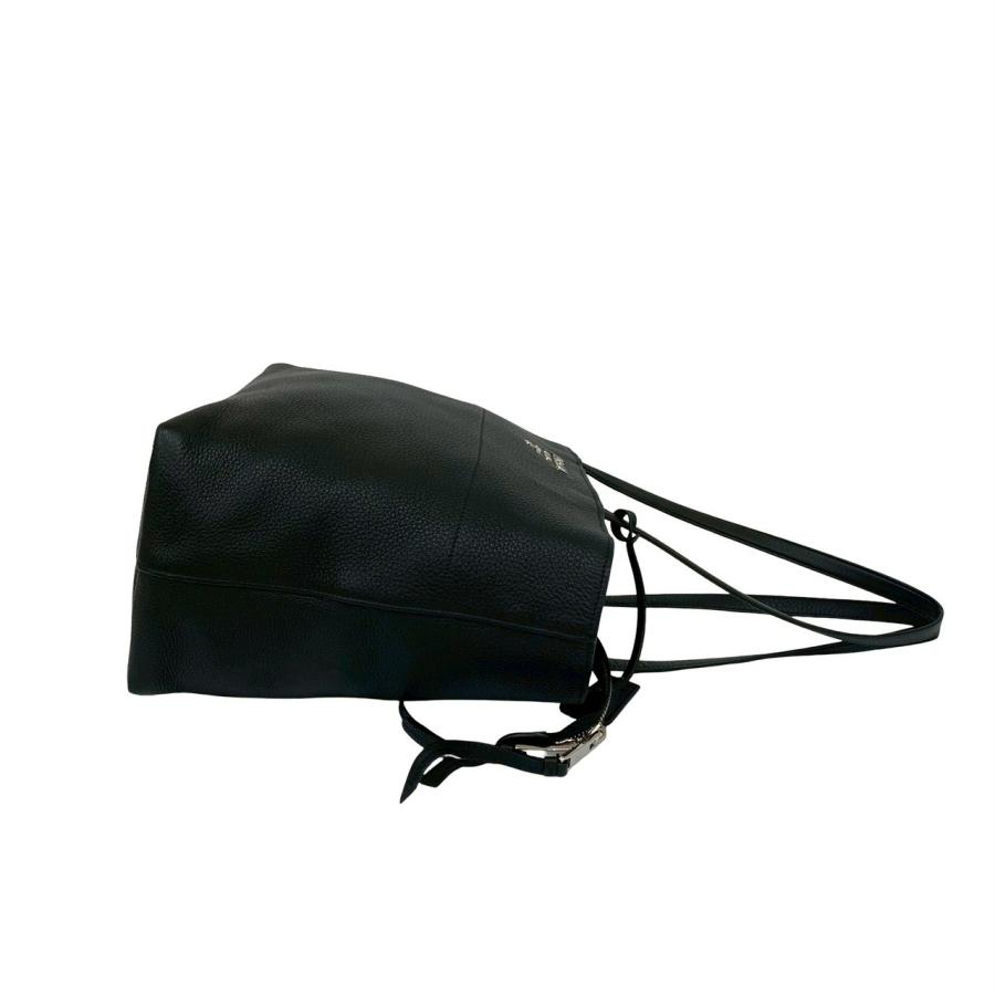 PRADA(プラダ) レザートートバッグ 黒 ギャランティカード付 PRADA(プラダ) レザートートバッグ 黒 ギャランティカード付