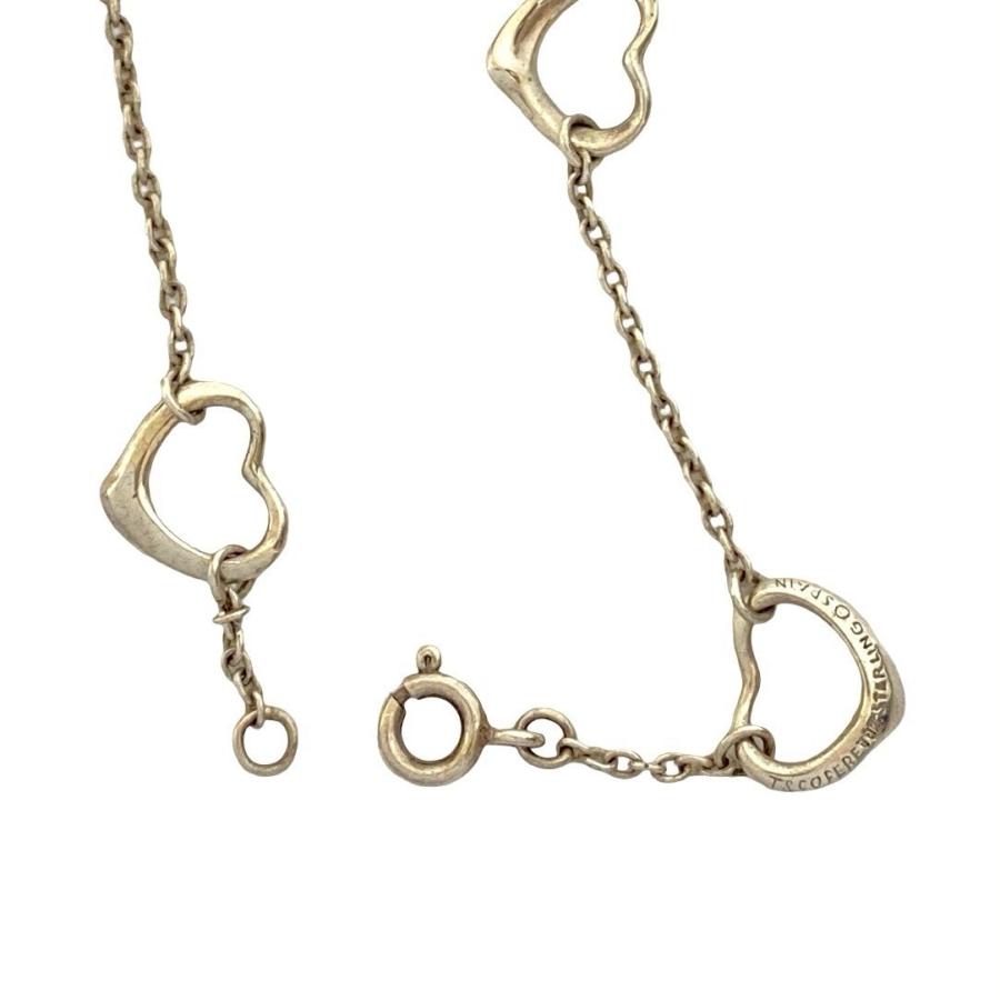 美品 Tiffany オープンハート ブレスレット シルバー925 ビンテージ TIFFANY&Co.（ティファニー） ブレスレット オープンハート エルサ