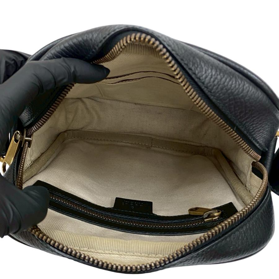 GUCCI（グッチ） 極 美品 シェリーライン GG ロゴ レザー ショルダー 