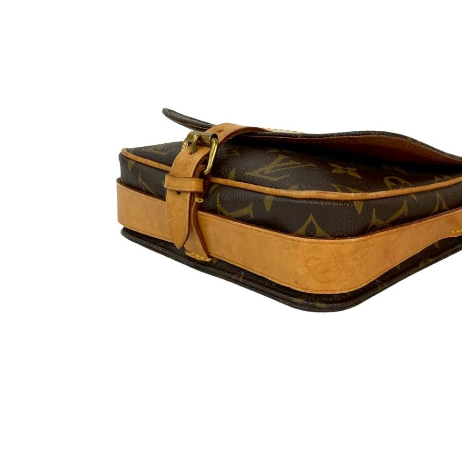 極 美品 LOUIS VUITTON ルイヴィトン ヴィンテージ カルトシエール モノグラム レザー 本革 ショルダーバッグ ポシェット ブラウン 09998 LOUIS VUITTON（ルイ・ヴィトン） 極 美品 ヴィンテージ カルト