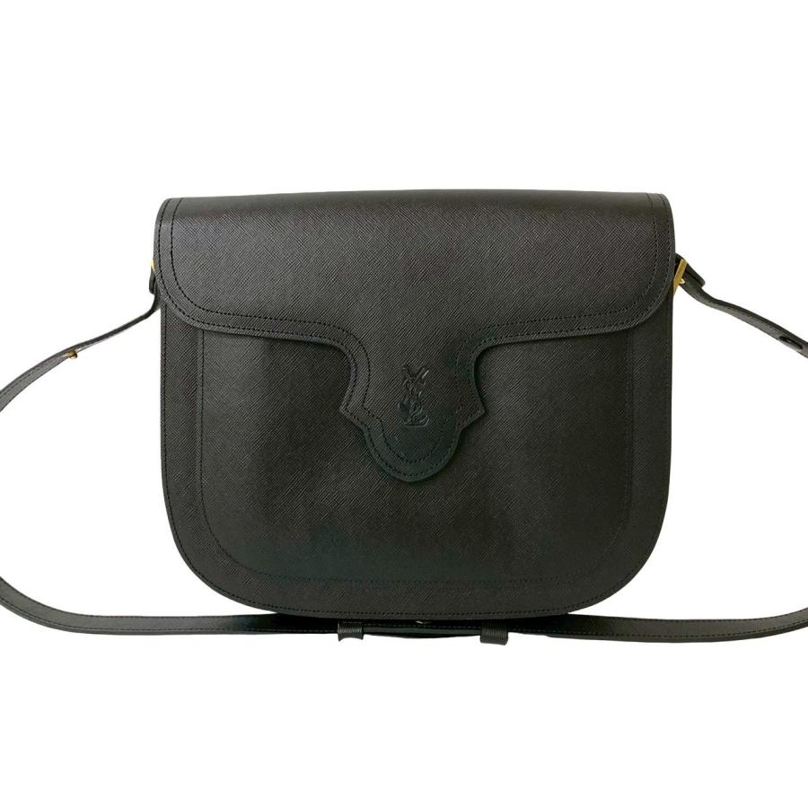 極美品 イヴサンローラン ビンテージ レザー ポシェット 鞄 レディース メンズ Yves Saint Laurent（イヴ・サンローラン） 極 美品 袋付 ヴィンテージ