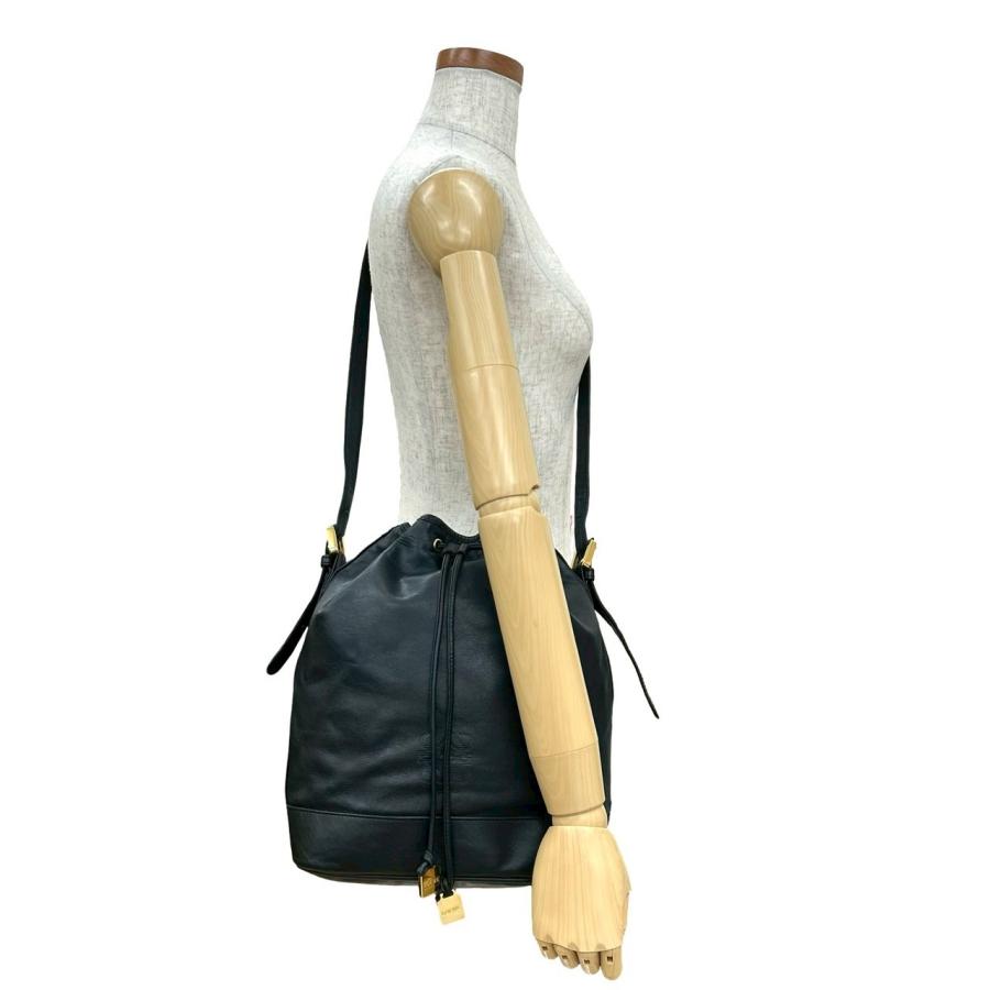 LOEWE（ロエベ） 極 美品 ヴィンテージ アナグラム ロゴ 刻印 レザー