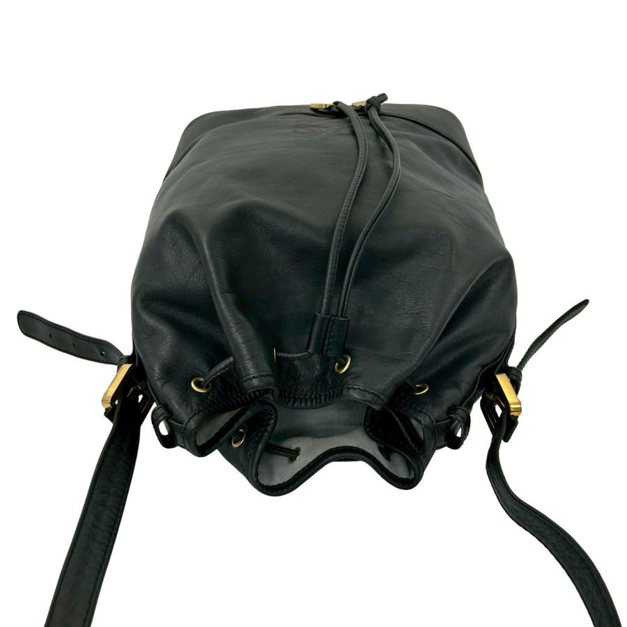 LOEWE（ロエベ） 極 美品 ヴィンテージ アナグラム ロゴ 刻印 レザー