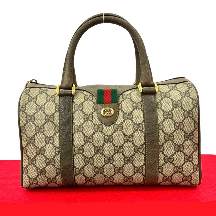 GUCCI グッチ オールドグッチ ミニボストン ハンドバッグ GGロゴ GUCCI（グッチ） ほぼ未使用 オールドグッチ ヴィンテージ シェリー