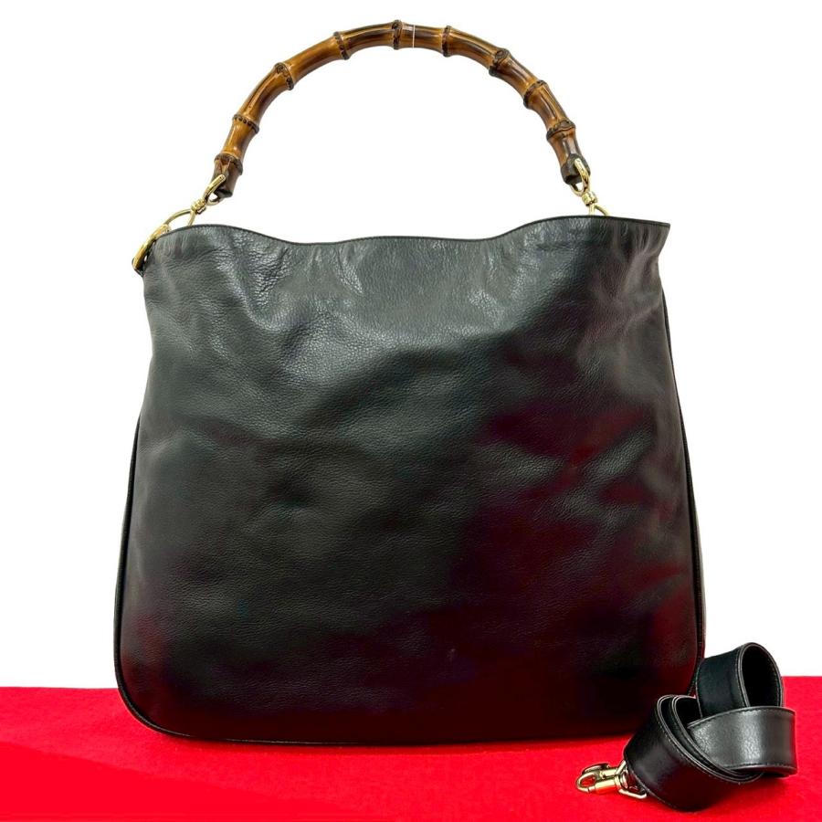 GUCCI（グッチ） 極 美品 希少品 オールドグッチ バンブー レザー 本革
