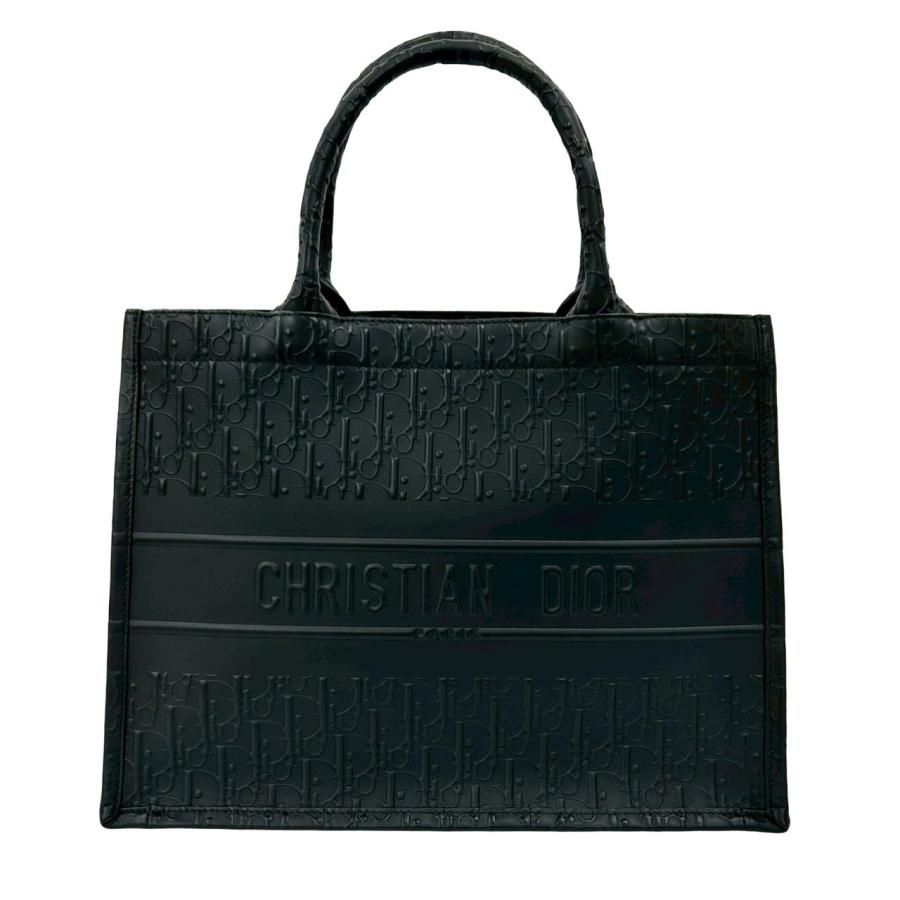 極 美品 袋付き Christian Dior ディオール ブックトート オブリーク