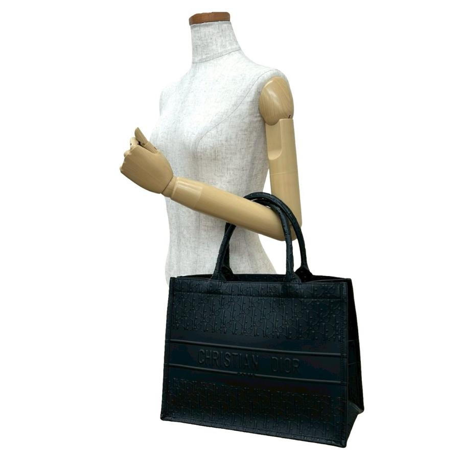 極 美品 袋付き Christian Dior ディオール ブックトート オブリーク