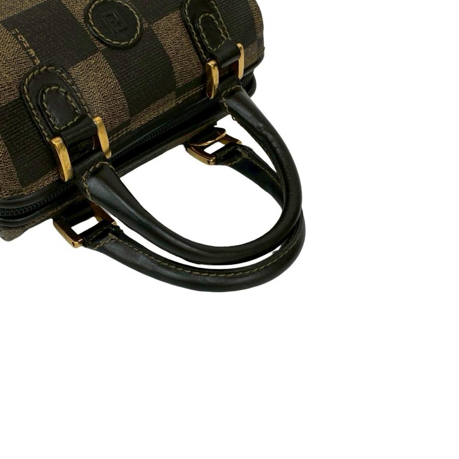 FENDI（フェンディ） 極 美品 袋付き FF ロゴ ペカン チェック 柄