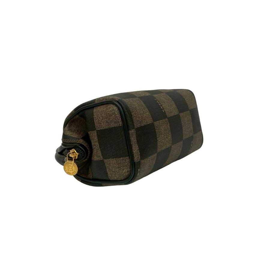 FENDI（フェンディ） 極 美品 袋付き FF ロゴ ペカン チェック 柄