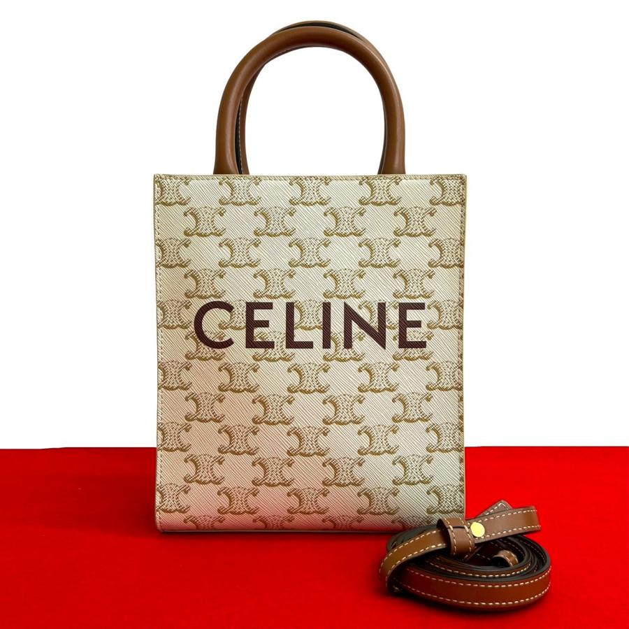 CELINE ハンドバッグ　未使用品 CELINE（セリーヌ） 未使用保管品 バーティカル カバ レザー 2way