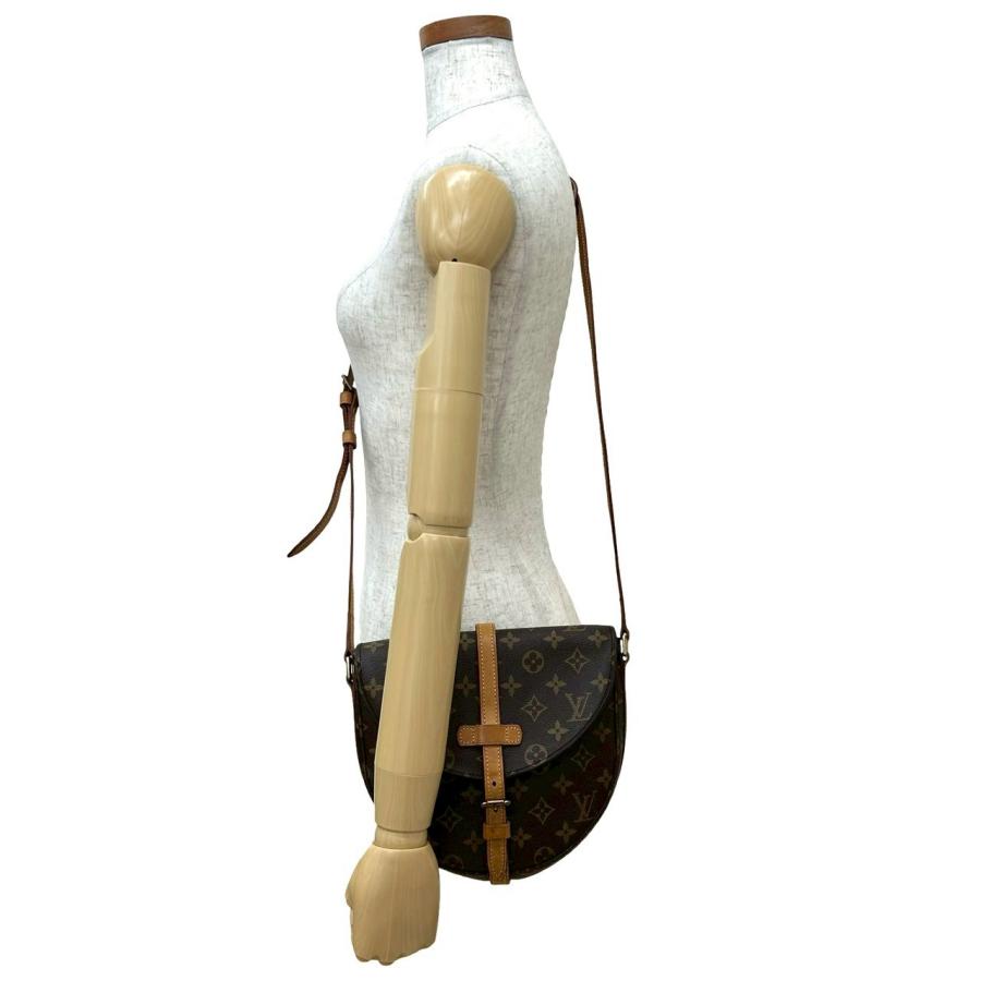 極 美品 LOUIS VUITTON ルイヴィトン ヴィンテージ シャンティ PM モノグラム レザー 本革 ショルダーバッグ ポシェット ブラウン 10970 LOUIS VUITTON（ルイ・ヴィトン） 極 美品 ヴィンテージ シャンティ PM