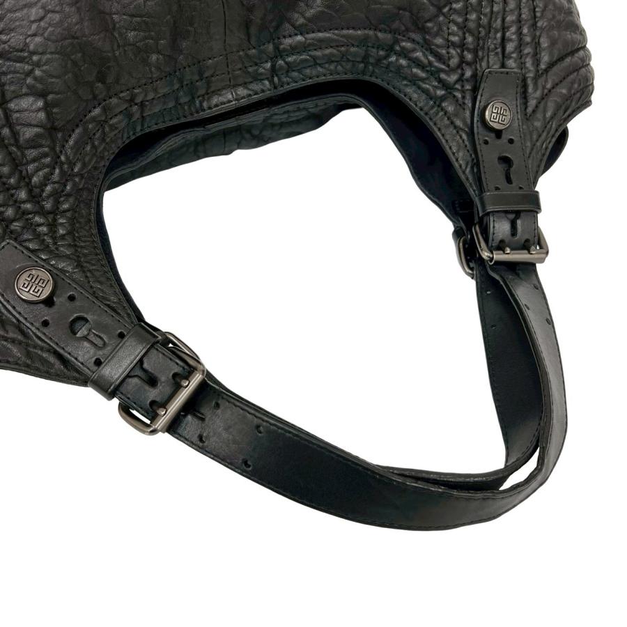 極 美品 希少品 GIVENCHY ジバンシィ 4Gロゴ 金具 ステッチ レザー 本