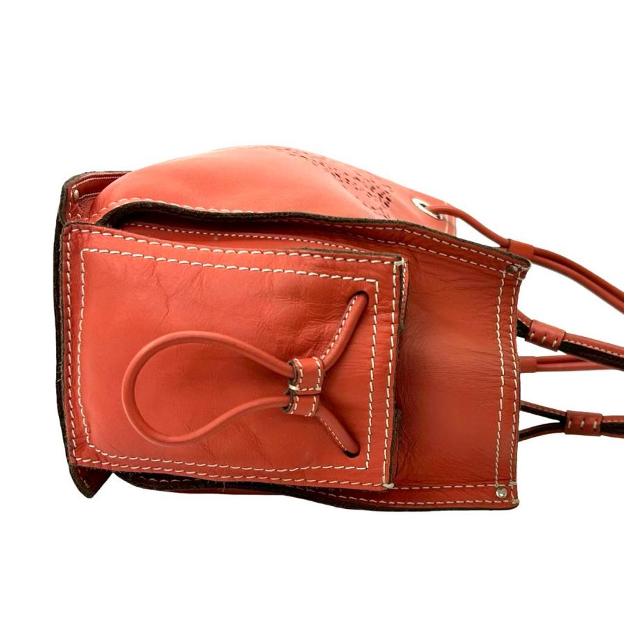 LOEWE（ロエベ） 極 美品 希少品 アナグラム ロゴ 金具 パンチング