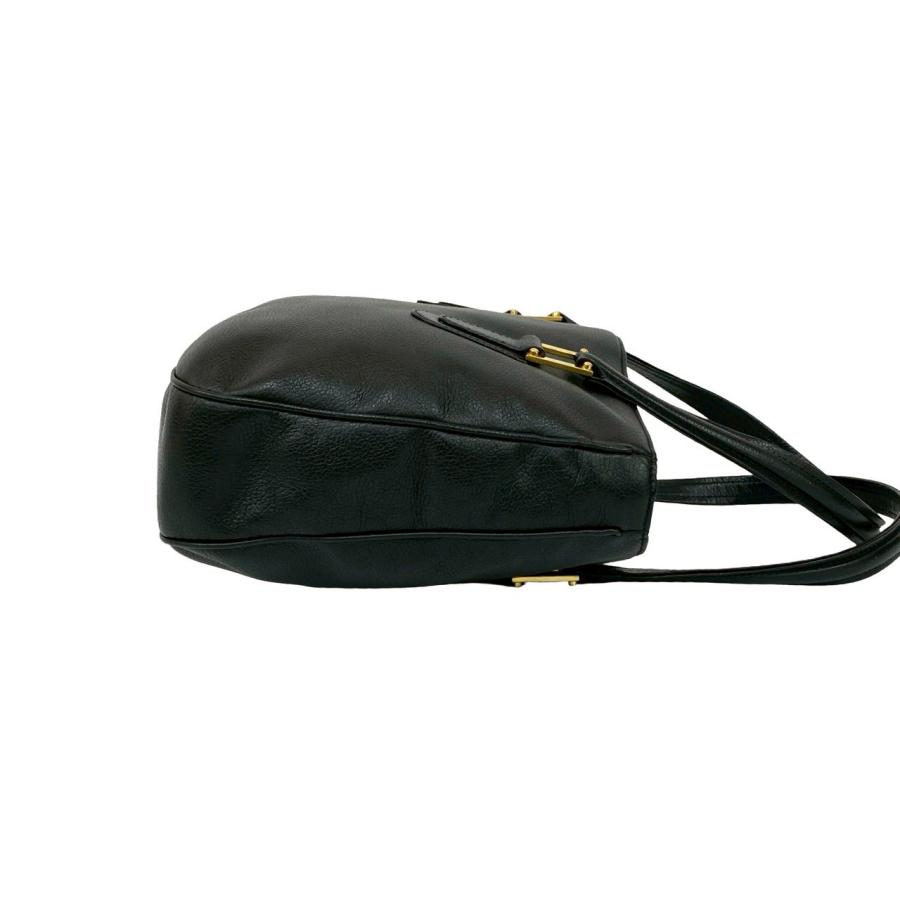【美品】ロエベ ブラック ショルダーバッグ アナグラム ビンテージ LOEWE（ロエベ） 極 美品 保存袋付き ヴィンテージ アナグラム ロゴ