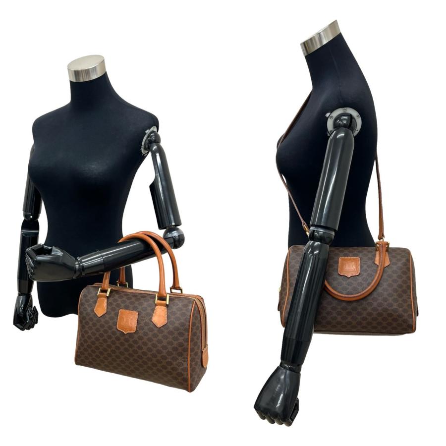 極美品　ヴィンテージ　セリーヌ ボストンバッグ CELINE（セリーヌ） 極 美品 ヴィンテージ マカダム ブラゾン 柄