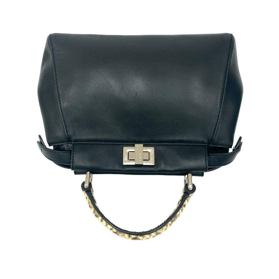 FENDI（フェンディ） 極 美品 ピーカブー モンスター パイソン レザー