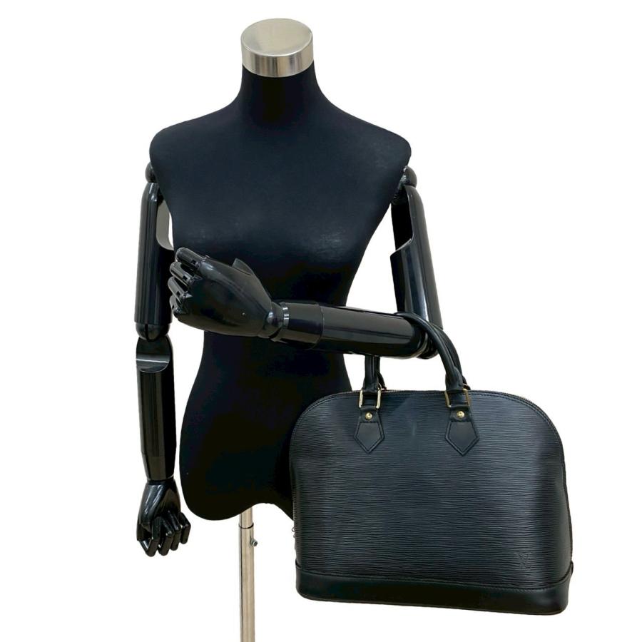 【美品】ルイヴィトン アルマ エピ ノワール ハンドバッグ 鍵付き 黒 LOUIS VUITTON（ルイ・ヴィトン） 極 美品 ヴィンテージ アルマ エピ