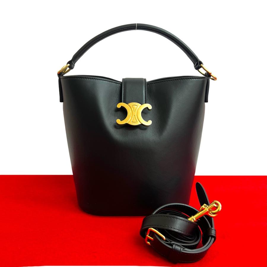 CELINE（セリーヌ） 極 美品 スモール ルイーズ カーフ レザー 本革