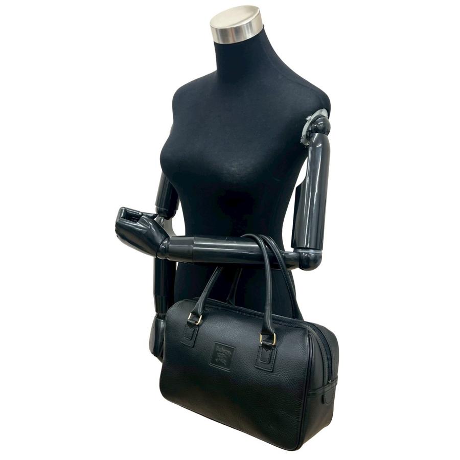 Burberry golf バーバリー ボストンバッグ ノバチェック 黒ブラック BURBERRY GOLF(バーバリーゴルフ) ノヴァチェック レザー ボストン