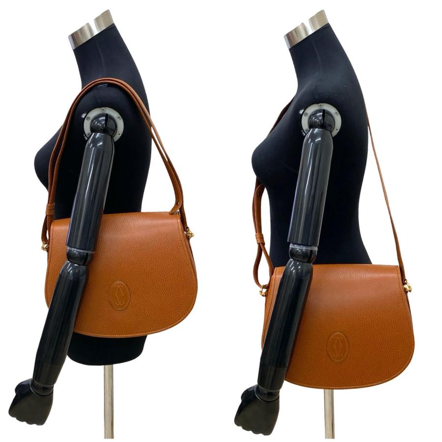 カルティエ マストライン ショルダーバッグ カード付き Cartier（カルティエ） ほぼ未使用 希少品 カード付 マストライン