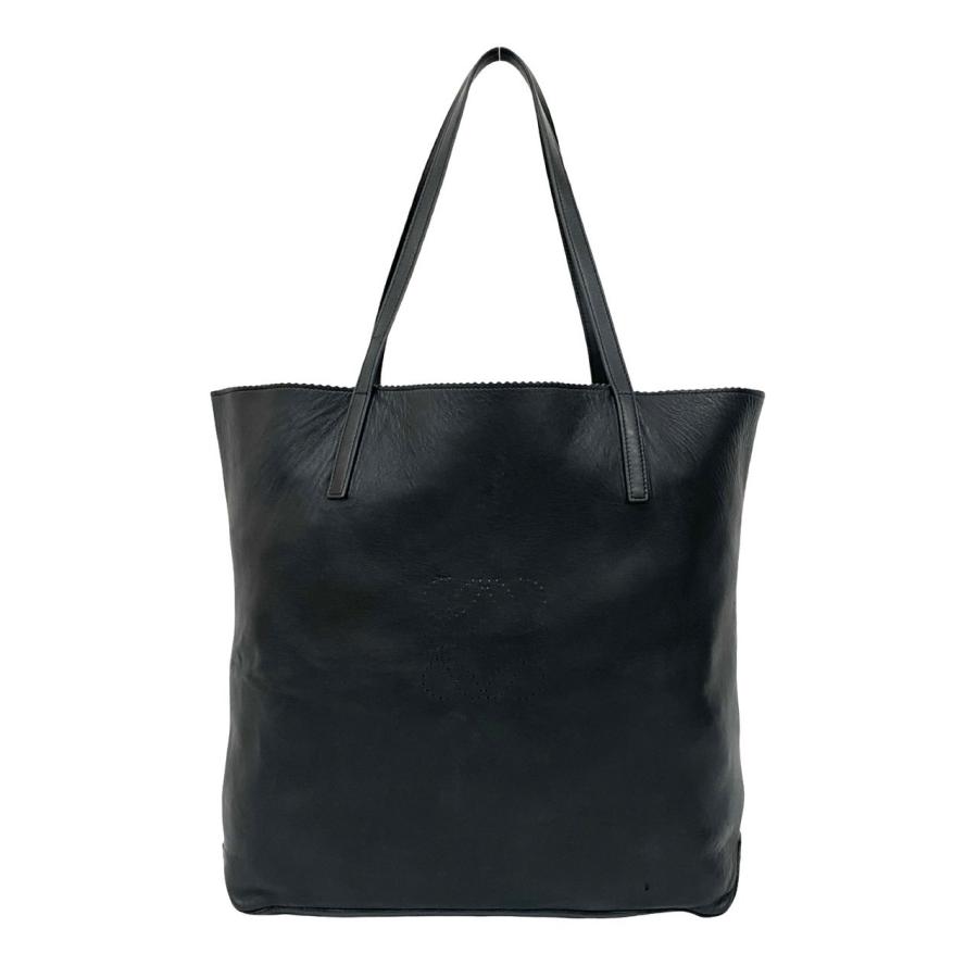 LOEWE（ロエベ） 極 美品 アナグラム ロゴ パンチング ナッパレザー 本