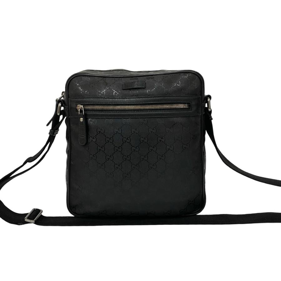 GUCCI（グッチ） 極 美品 GG ロゴ 柄 インプリメ レザー 本革