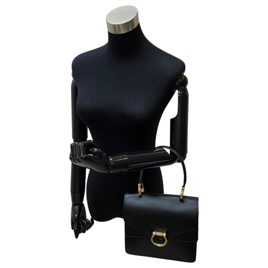 ⭐️ 極美品 CELINE セリーヌ レザー ハンドバッグ ブラック 鑑定済 極美品》CELINE（セリーヌ）レザー ハンドバッグ ブラック 黒