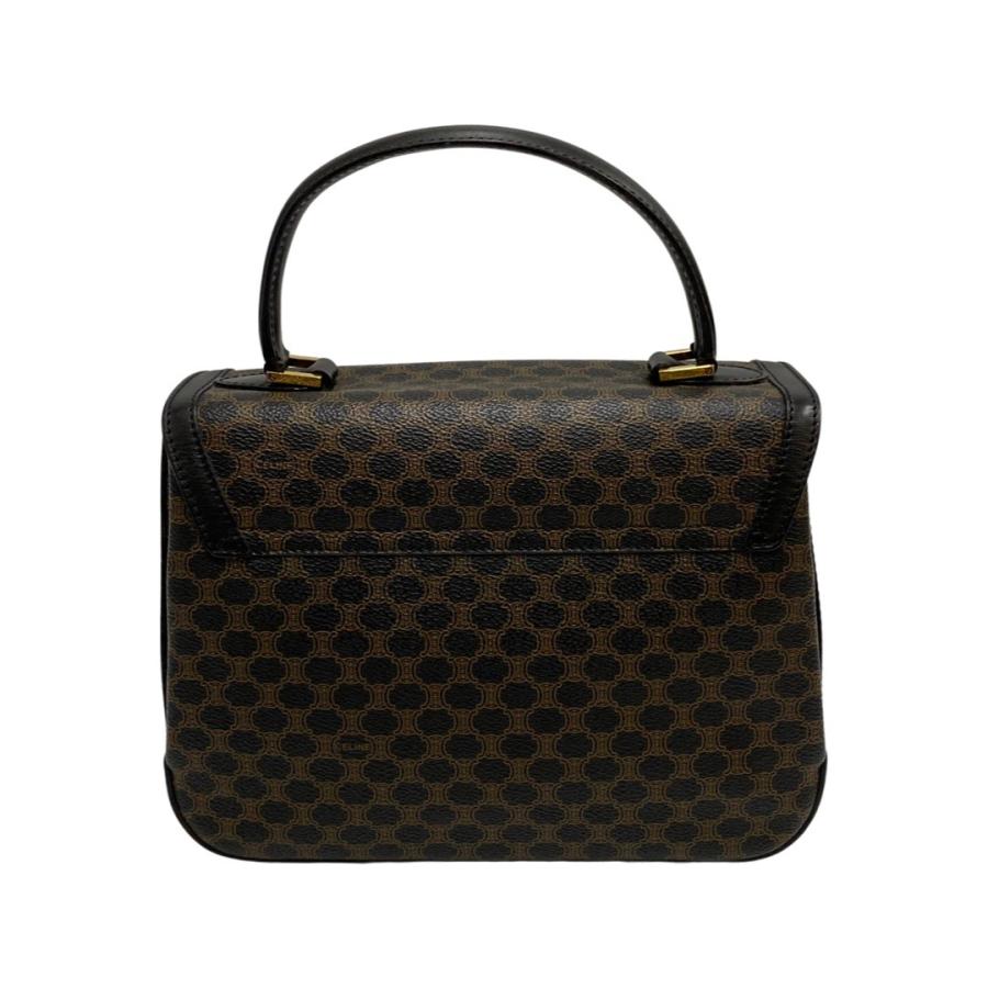 ほぼ未使用 CELINE セリーヌ ヴィンテージ マカダム ブラゾン レザー 