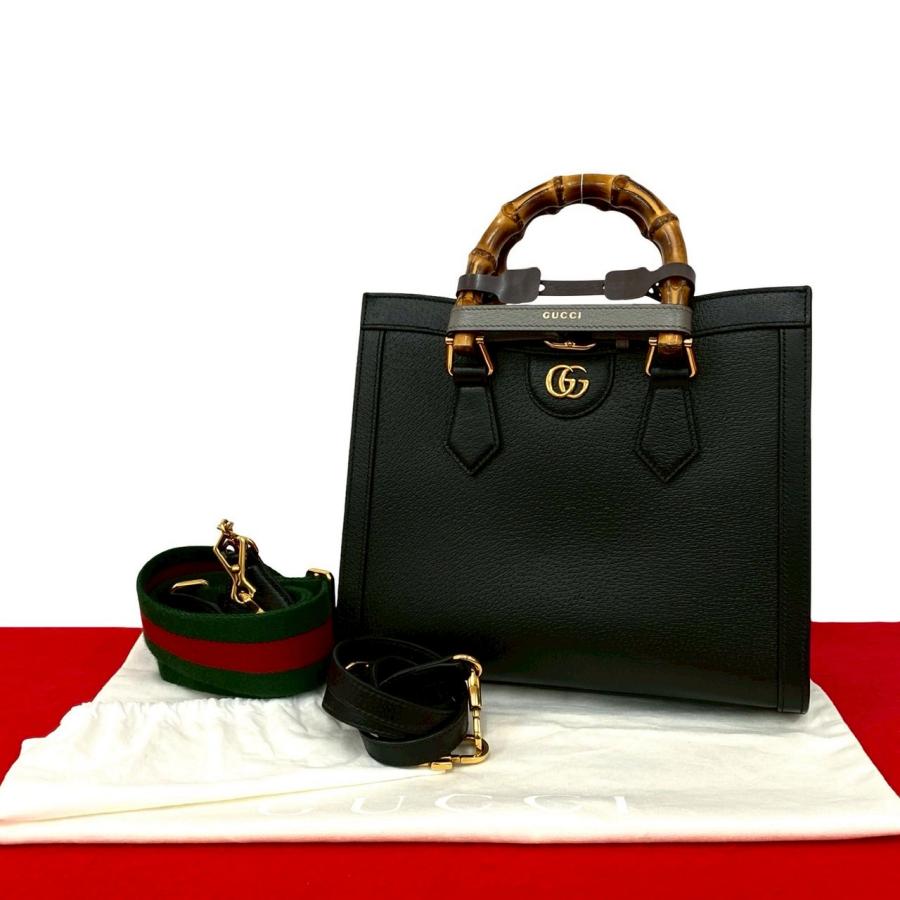 GUCCI（グッチ） 未使用保管品 ダイアナ スモール バンブー レザー