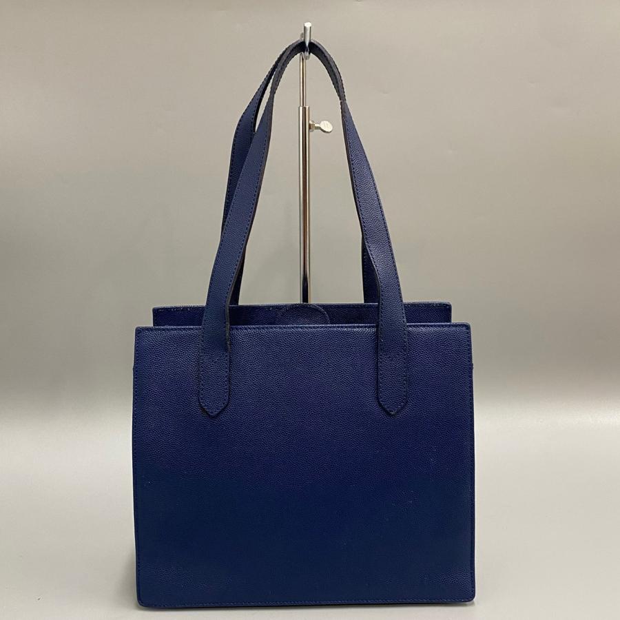 GIVENCHY レザー ハンドバッグ ネイビー 4Gロゴ 美品 希少品 GIVENCHY ジバンシィ ジバンシー 4G ロゴ 金具 レザー 本