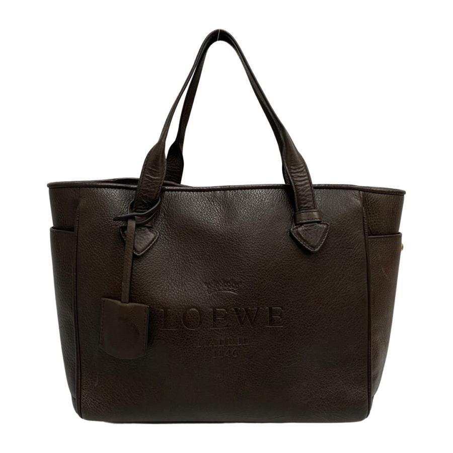 LOEWE 極 美品 希少品 ロエベ ヘリテージ ロゴ 刻印 レザー 本革 LOEWE 極 美品 希少品 ロエベ ヘリテージ ロゴ 刻印 レザー 本革