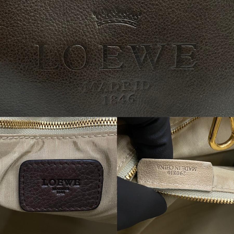 LOEWE 極 美品 希少品 ロエベ ヘリテージ ロゴ 刻印 レザー 本革 LOEWE 極 美品 希少品 ロエベ ヘリテージ ロゴ 刻印 レザー 本革