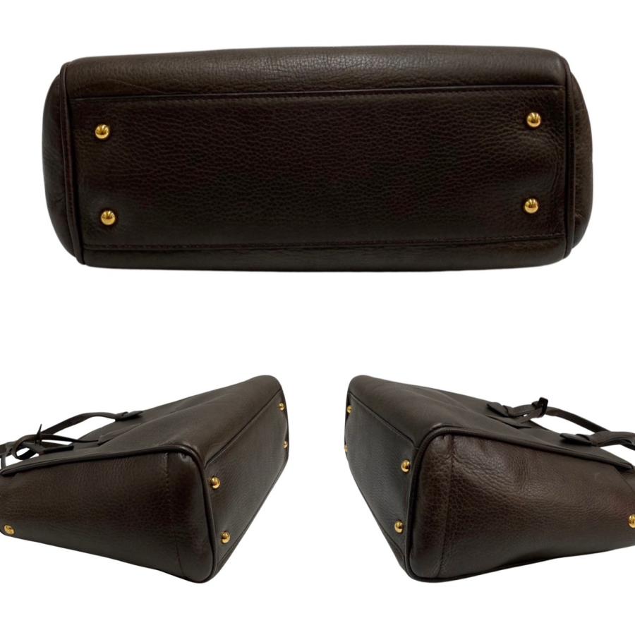 LOEWE（ロエベ） 極 美品 希少品 ヘリテージ ロゴ 刻印 レザー 本革