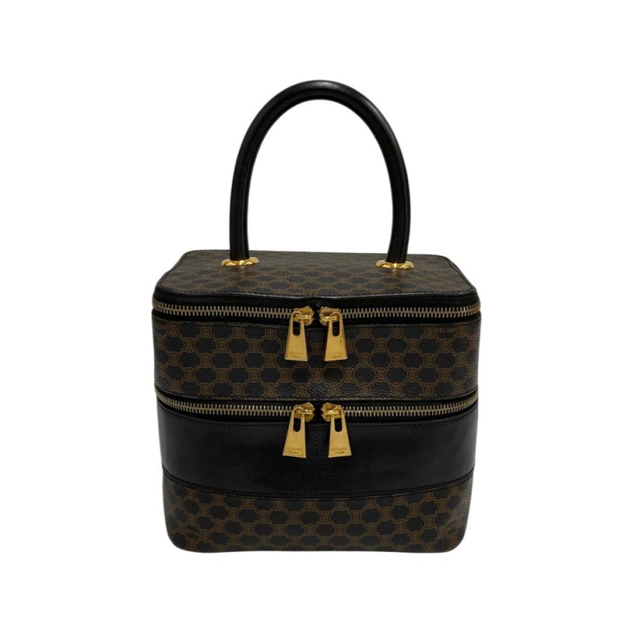 極美品】CELINE セリーヌ トートバッグ ロゴ Cマカダム レザー 革 黒