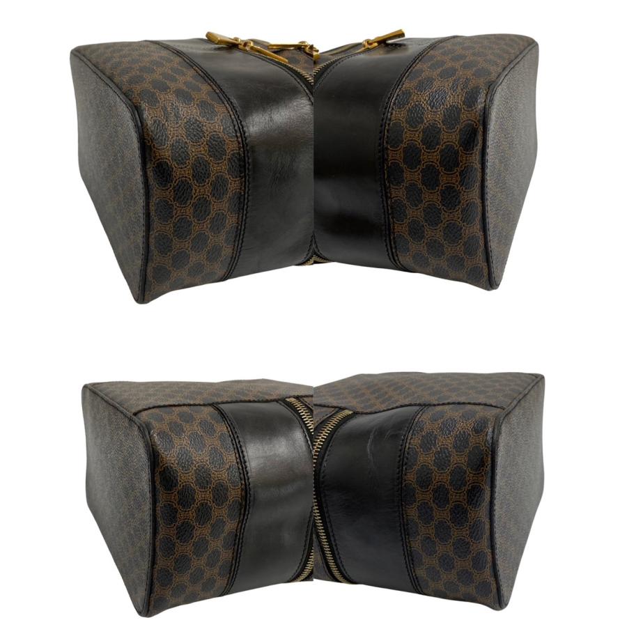 CELINE（セリーヌ） 極 美品 マカダム ブラゾン ロゴ レザー 本革
