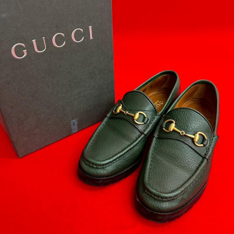 GUCCI（グッチ） 極 美品 箱付き ホースビット 金具 レザー 本革