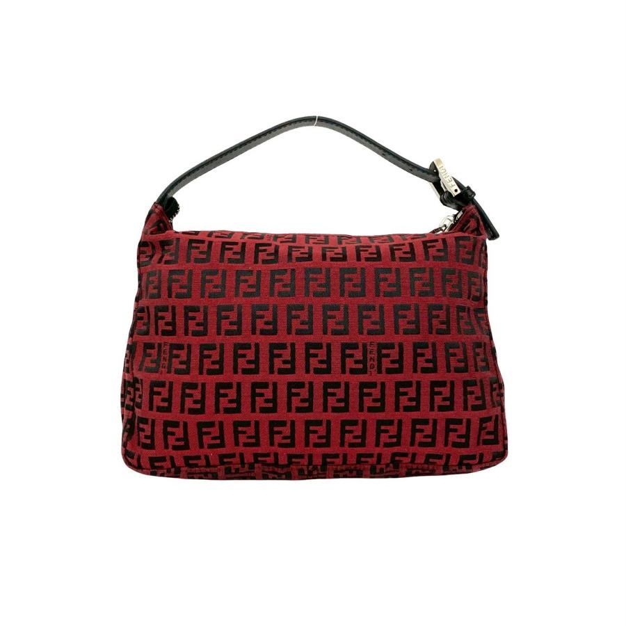 な*ん様 FENDI フェンディ ヴィンテージ FF柄 キャンバス ハンドバッグ FENDI（フェンディ） 極 美品 希少品 FF ロゴ 柄 キャンバス レザー 本