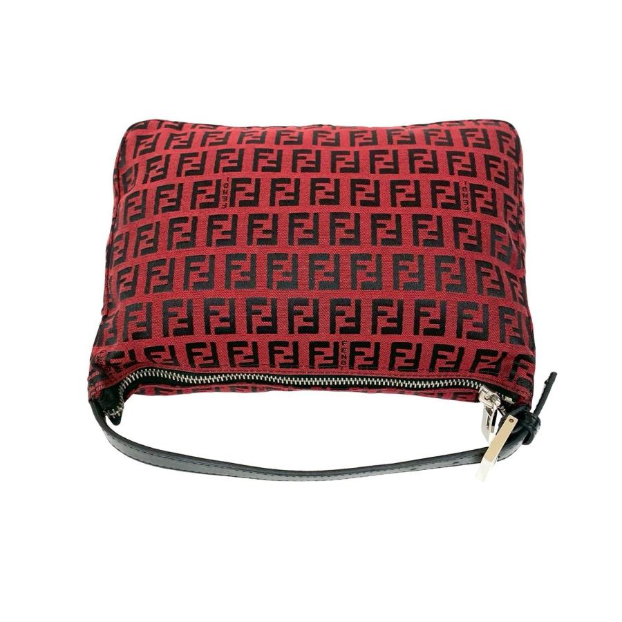 ✨希少・未使用超美品・FENDI ✨❣️F Fモノグラムモチーフ&レッド❤️ FENDI（フェンディ） 極 美品 希少品 FF ロゴ 柄 キャンバス レザー 本