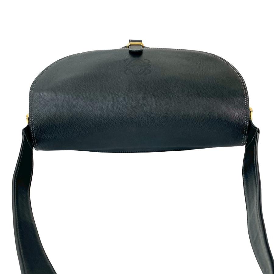 LOEWE（ロエベ） 極 美品 ヴィンテージ アナグラム ロゴ レザー 本革