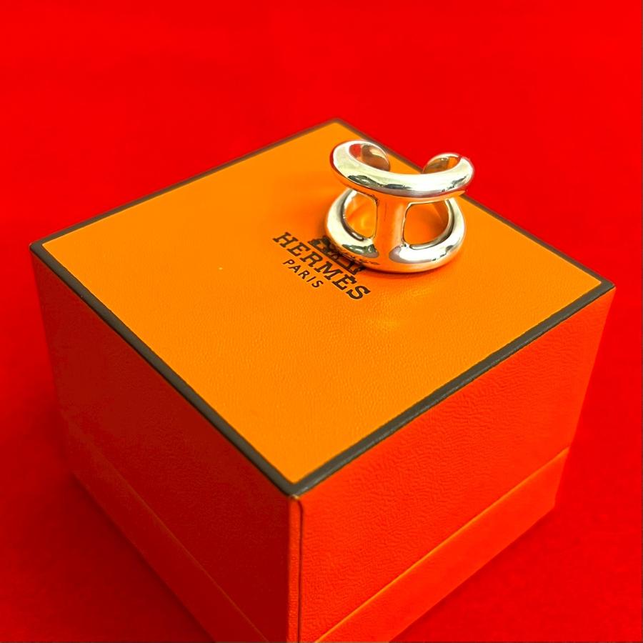 HERMES（エルメス） 極 美品 保存箱付き オスモズ シルバー925 リング