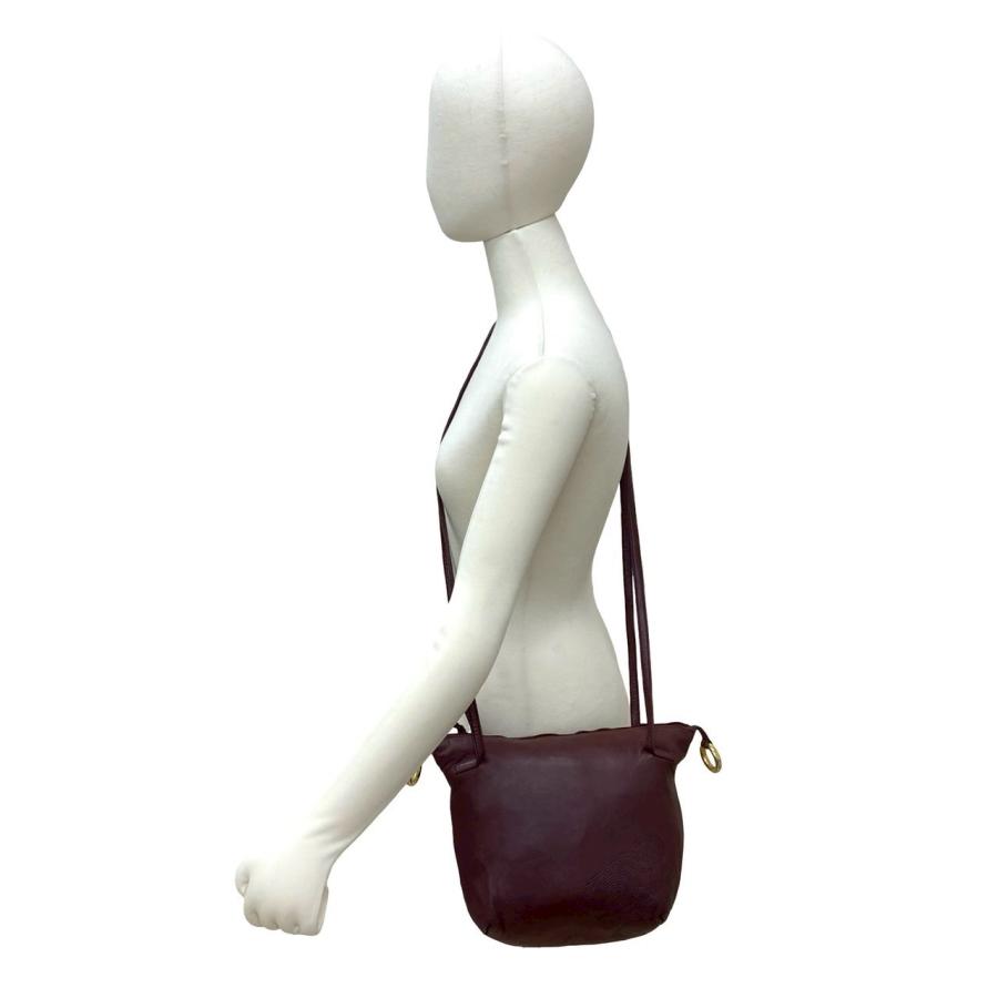 LOEWE（ロエベ） 極 美品 ヴィンテージ アナグラム ロゴ ナッパ レザー 