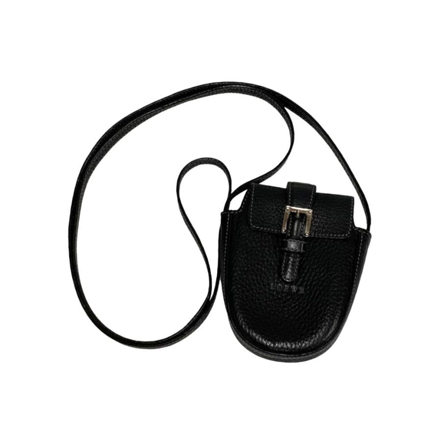 LOEWE（ロエベ） 極 美品 希少品 ロゴ 刻印 レザー 本革 ミニ