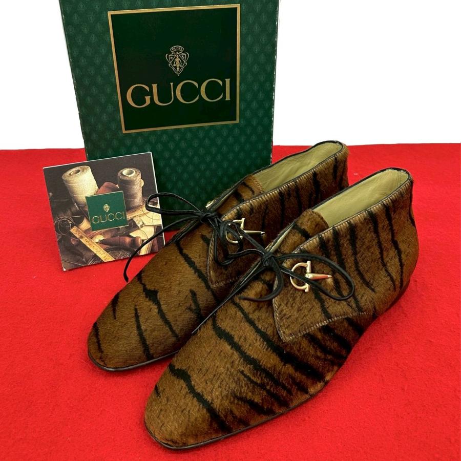 GUCCI（グッチ） 未使用保管品 箱付 ホースビット 金具 アニマル 柄 