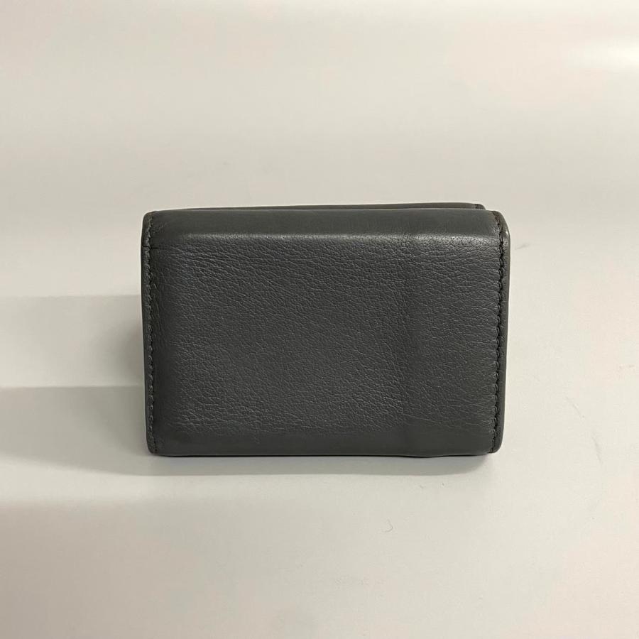 美品 レア BALENCIAGA バレンシアガ ロゴ ペーパーミニウォレット 