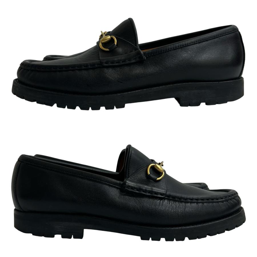 GUCCI（グッチ） 極 美品 ホースビット 金具 レザー 本革 ローファー