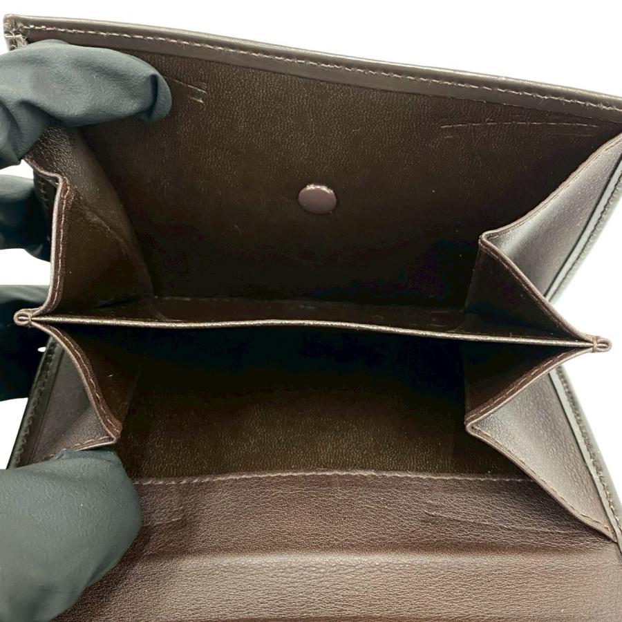 LOEWE（ロエベ） 未使用保管品 袋付 希少品 ロゴ 刻印 レザー 本革 二