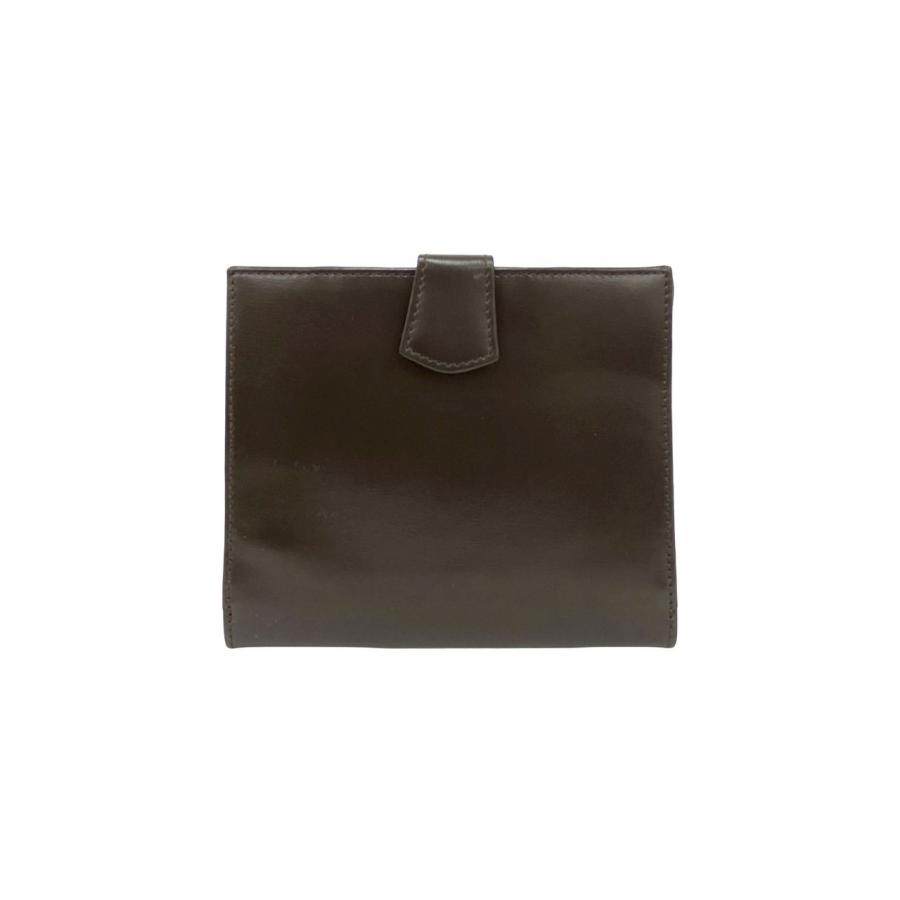 LOEWE（ロエベ） 未使用保管品 袋付 希少品 ロゴ 刻印 レザー 本革 二