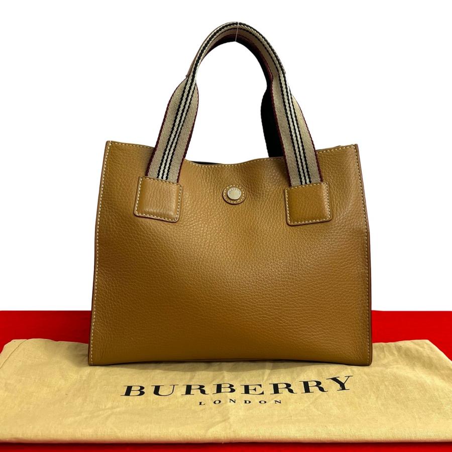バーバリー ロンドン BURBERRY LONDON ハンドバッグ ブラウン BURBERRY（バーバリー） 極 美品 袋付き BURBERRY LONDON ロンドン