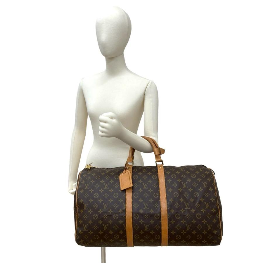 【希少✨】ルイヴィトン　ボストンバッグ　キーポル55レザー　モノグラム LOUIS VUITTON（ルイ・ヴィトン） 極 美品 キーポル 55 モノグラム 柄