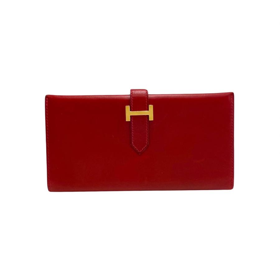HERMES【極美品】ベアン三つ折り財布長財布 HERMES【極美品】ベアン三つ折り財布長財布